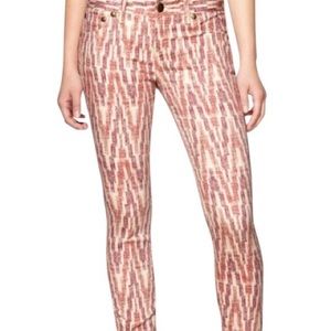 Free people skinny cheveron cropped pants  27